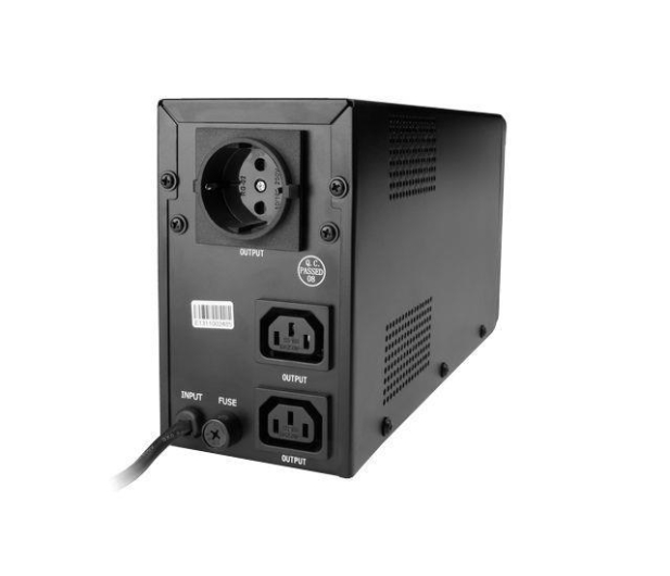 Gembird UPS 650VA Line-in 2x IEC, 1x Schuko LCD - 1230986 - zdjęcie 3
